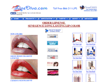 Tablet Screenshot of lipsdiva.com